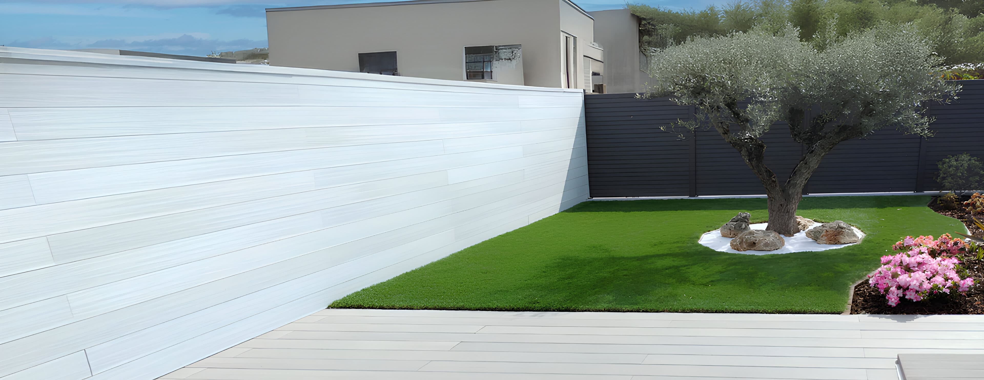 Recinzione su giardino - art WPC Bamboo