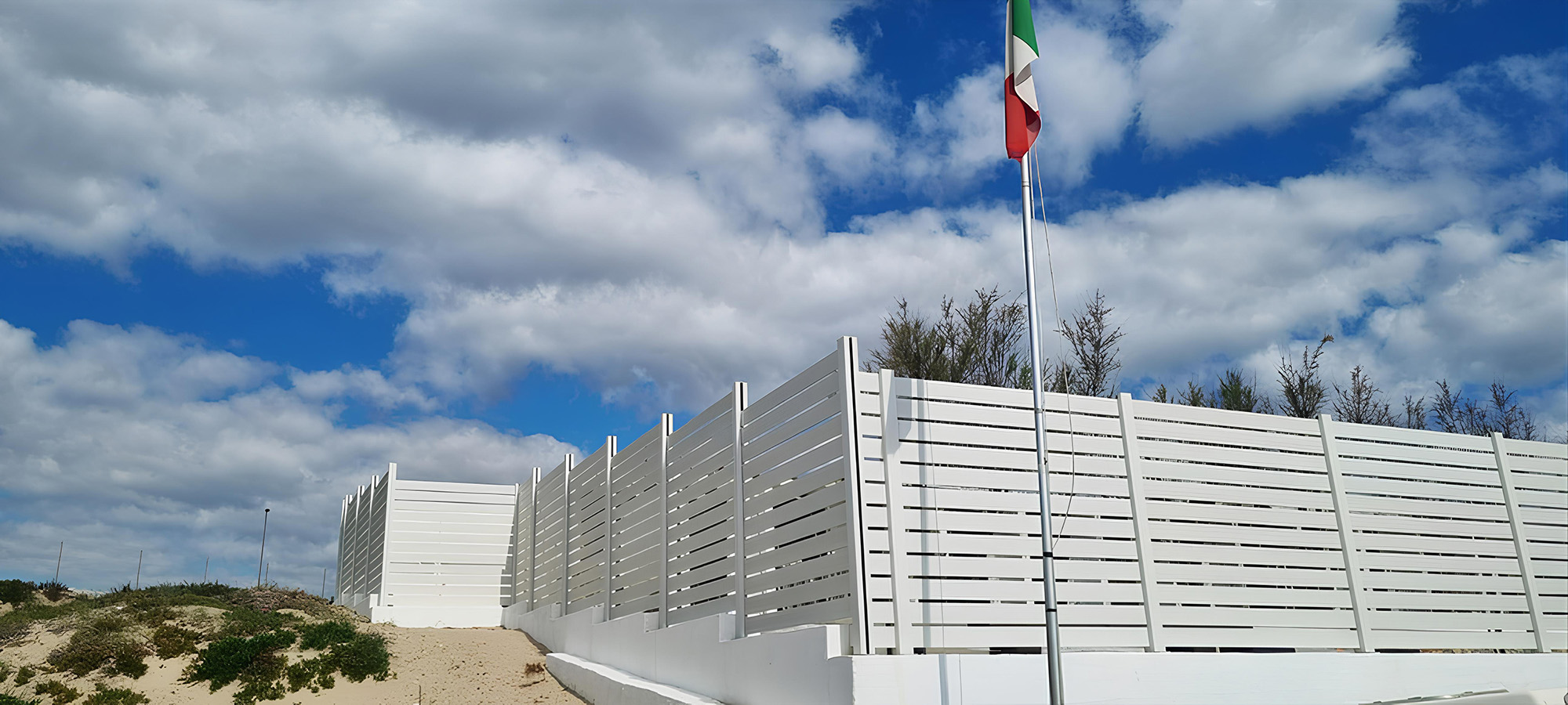 Foto recinzione spiaggia - Art WPC Bamboo