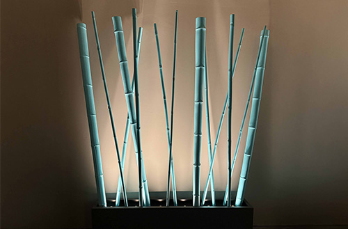 Giardino con canne di bamboo - Art Wpc Bamboo