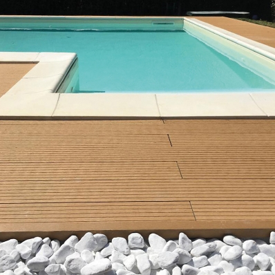 Foto pavimento piscina - Art wpc bamboo