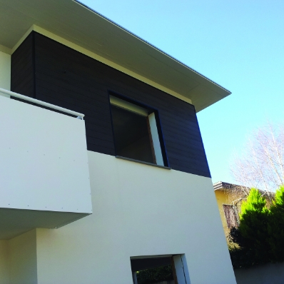 Facciata casa con rivestimento - Art wpc bamboo