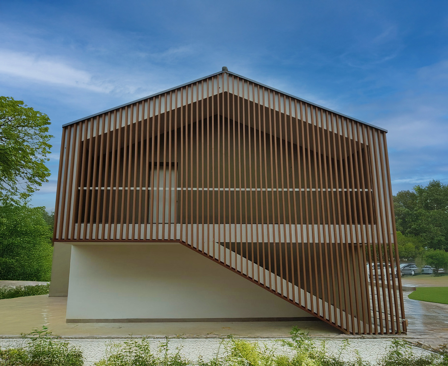 Frangisole su balcone - art wpc bamboo