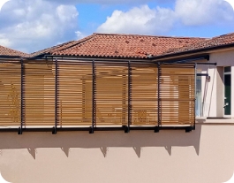 Frangisole esterno casa - Art wpc bamboo