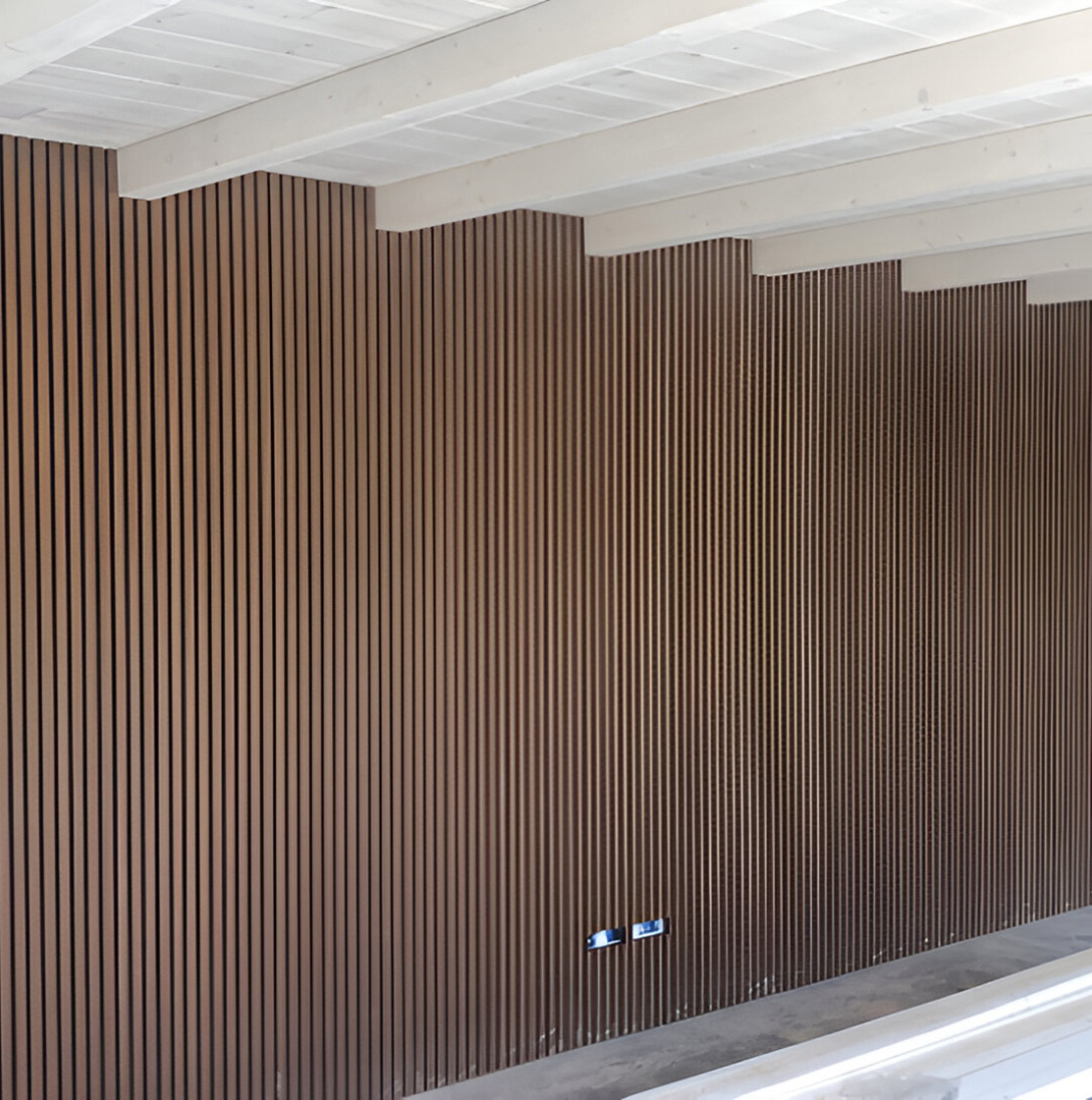Foto rivestimento muro art wpc bamboo